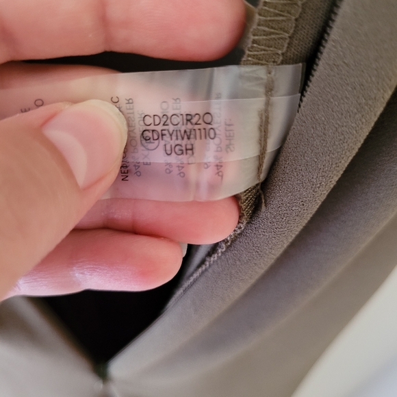 Calvin Klein Olive Green Wide-Leg Jumpsuit Women's Size 8 - Picture 12 of 15